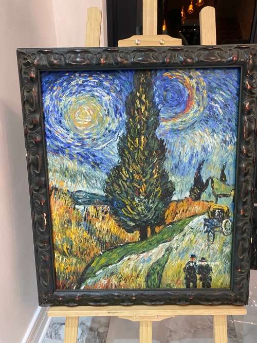 BEAUTIFUL OIL ON BOARD PAINTING SIZE 69CM X 59CM LARGE !!!