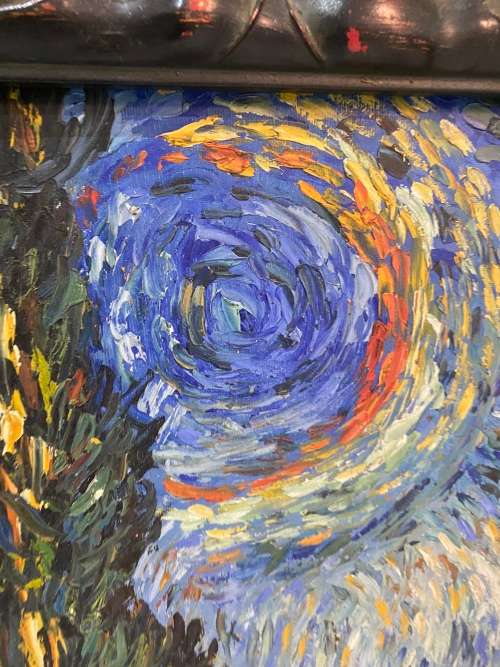 BEAUTIFUL OIL ON BOARD PAINTING SIZE 69CM X 59CM LARGE !!!