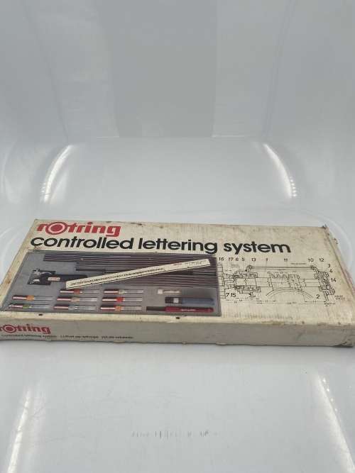 ROTRING LETTERING SYSTEM AS SEEN ON PICTURES!!!