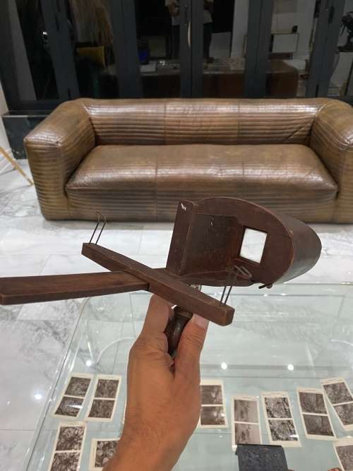 VINTAGE ANTIQUE STEREOSCOPE VIEWER THE PERFECT SCOPE MADE IN THE USA BID FOR THIS MASSIVE COLLECTIO!