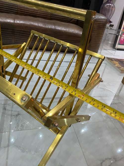 STUNNING BRASS VINTAGE MAGAZINES RACK !!!!