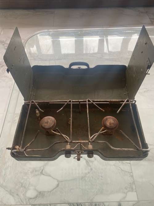 RARE Cadac CIRCA  1974 SA ARMY ISSUE 2 BURNER GAS STOVE !!!!