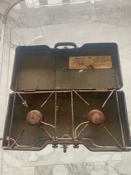 RARE Cadac CIRCA  1974 SA ARMY ISSUE 2 BURNER GAS STOVE !!!!