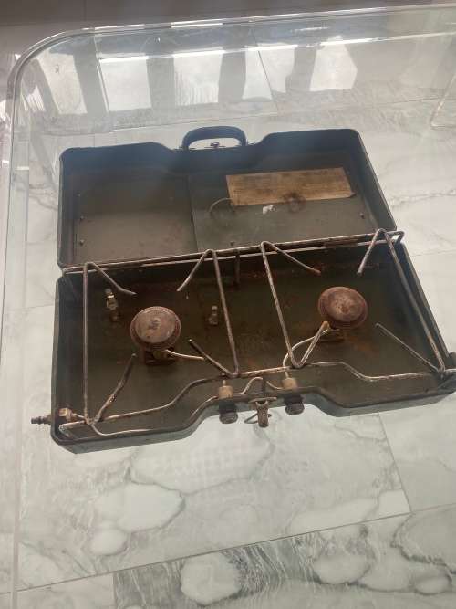 RARE Cadac CIRCA  1974 SA ARMY ISSUE 2 BURNER GAS STOVE !!!!