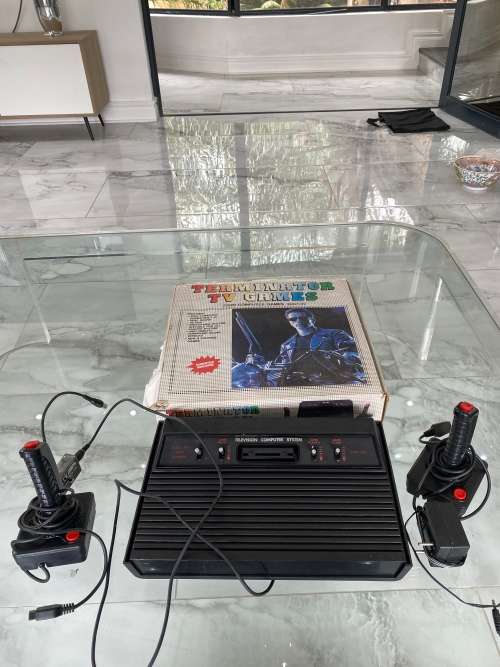 RARE VINTAGE TERMINATOR TV GAME ATARI CLONE IN BOX !!!!