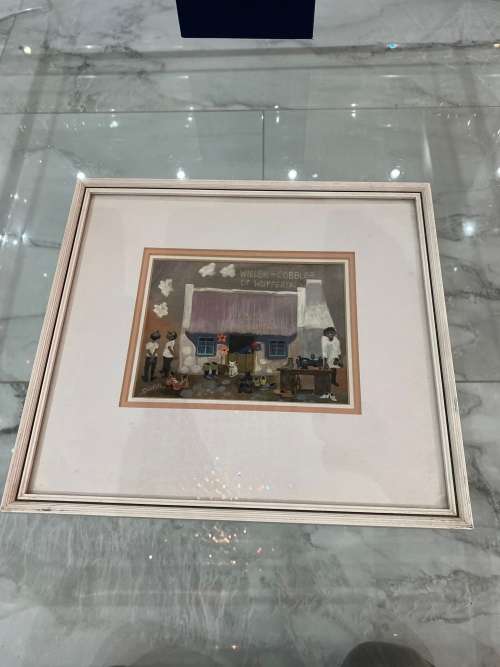 ORIGINAL Normand Dunn SOUTH AFRICAN 1917-1988 OIL PAINTING SIZE 31 cm x 28CM FRAME INCLUDED !!