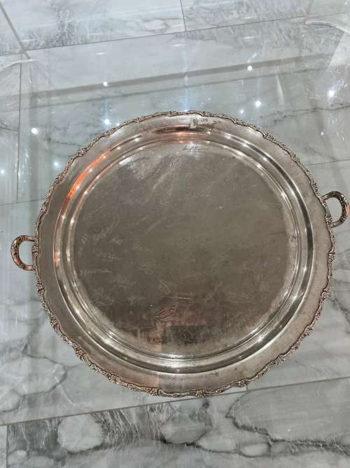 RARE 1961 MOTH SILVERPPLATED MAREETSANE SHELLHOLE SIGNED BY FOUNDING MEMBERS MASSIVE 49CM !!!