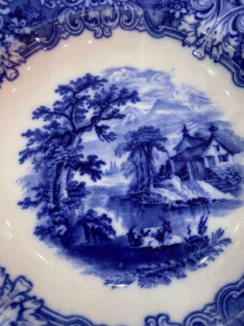 ANTIQUE ROYAL DOULTON GENEVA PLATE 26CM LARGE !!!