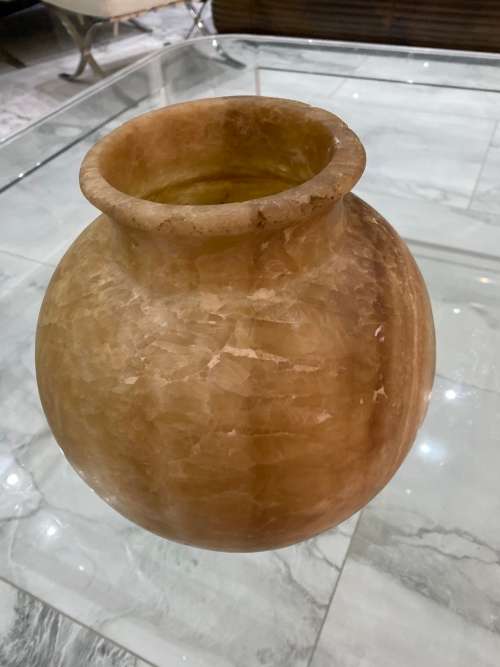 Super Rare Antique Alabaster vase Egyptian 28CM LARGE !!!