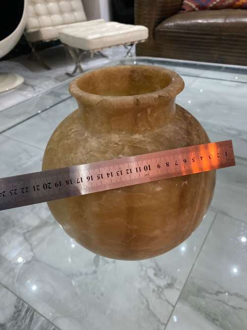 Super Rare Antique Alabaster vase Egyptian 28CM LARGE !!!
