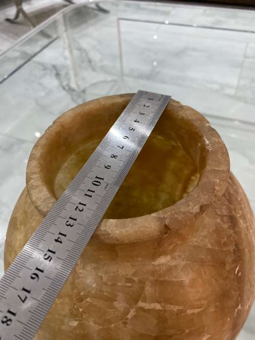 Super Rare Antique Alabaster vase Egyptian 28CM LARGE !!!