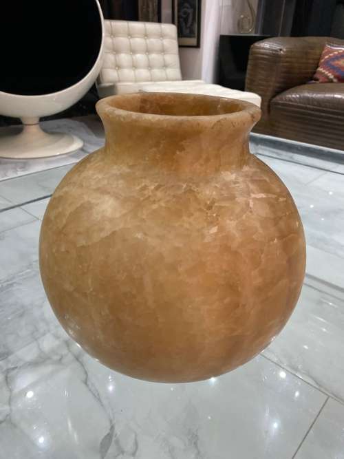 Super Rare Antique Alabaster vase Egyptian 28CM LARGE !!!