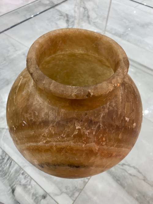 Super Rare Antique Alabaster vase Egyptian 28CM LARGE !!!