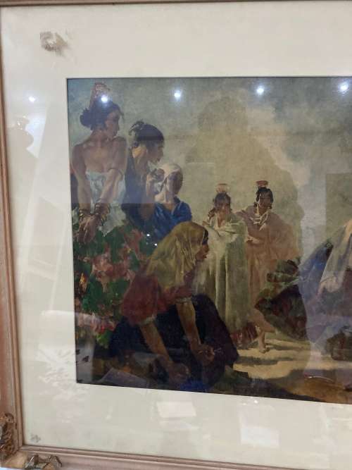 SIR WILLIAM RUSSELL FLINT PRINT SIZE 73CM x 60CM !!!