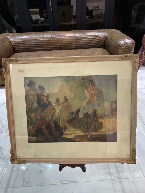 SIR WILLIAM RUSSELL FLINT PRINT SIZE 73CM x 60CM !!!