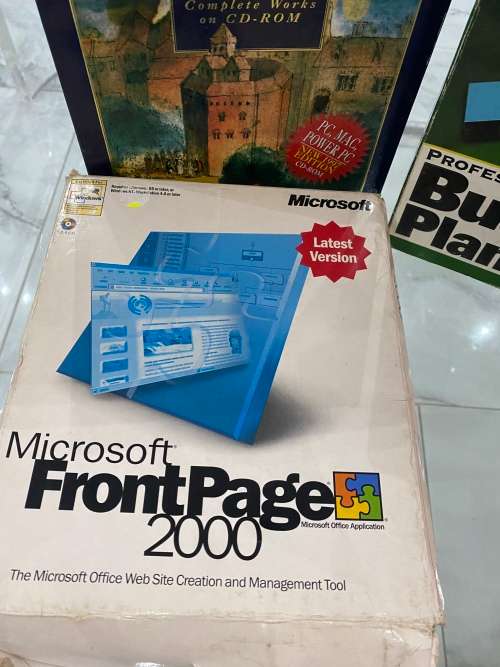 Vintage Microsoft font page and Business plan maker bid for all