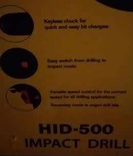 Ryobi 500 watt Impact Drill