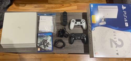 PS4 PRO 1TB Destiny 2 LIMITED Edition Console (WHITE) + Accessories
