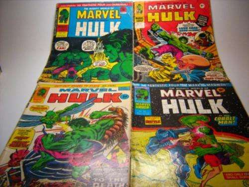 1970's 4 SET OF HULK COMICS