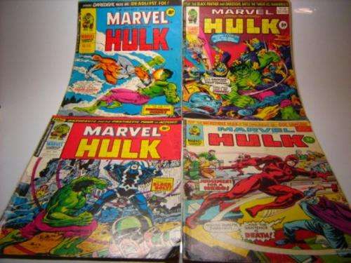 1970's 4 SET OF HULK COMICS