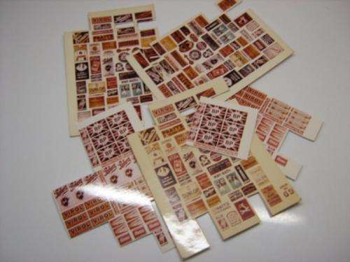 H0 /00 Advertising signs by- TINY SIGNS (B4)