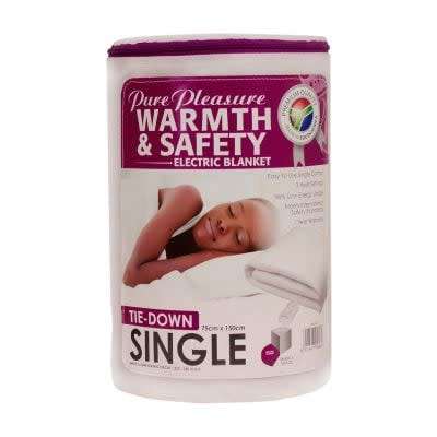 Pure Pleasure Single Tie-down Electric Blanket