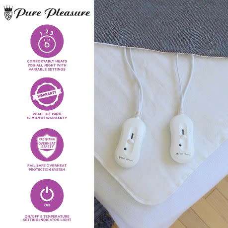 Pure Pleasure Queen Tie-down Electric Blanket