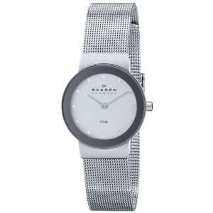 Skagen Ladies Silver Dial Mesh Bracelet Watch - 358SSSD
