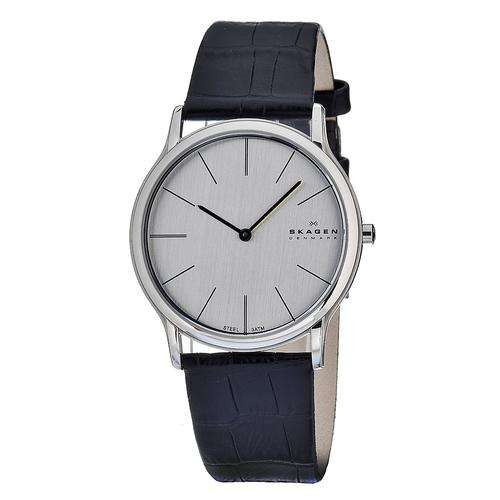 Skagen Mens Ultra Slim Watch 858XLSLC With Leather Strap - FREE DELIVERY