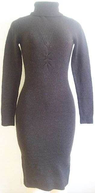 Designer Chocolate Knit Dress. To fit size 32 - 34