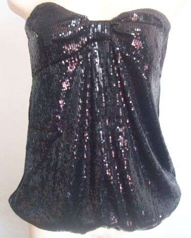 Strapless Sequin Top. To Fit Sizes 32 and 34