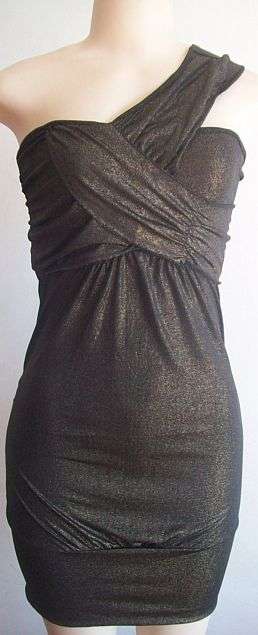 Single Strap Gold Dust Dress. To Fit Size 32.