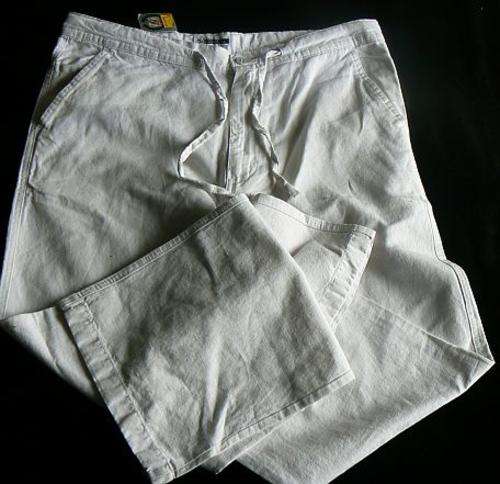Lovely Cotton White Pants. Stylish and Elegant. Size 38