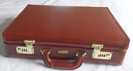 Maroon Briefcase. In Pristine Condition