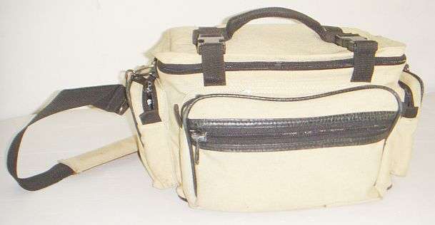 Professional Cream Canvas Camera Bag