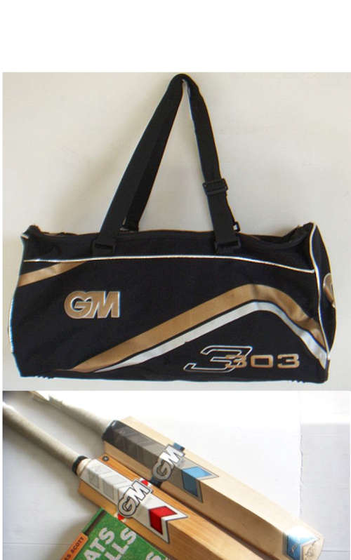 GM Cricket Bats and Bag Plus Cricket Book