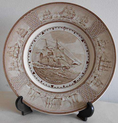 Wedgwood American Sailing Ship Plate "Somers"