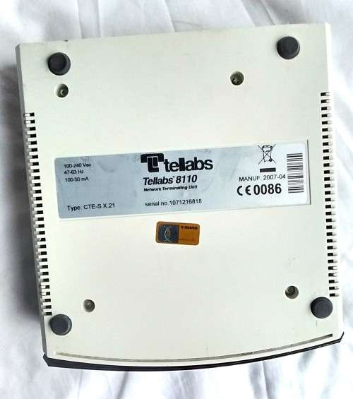 TELLABS 8110 CTE-S (NETWORK TERMINATING UNIT) MODEM