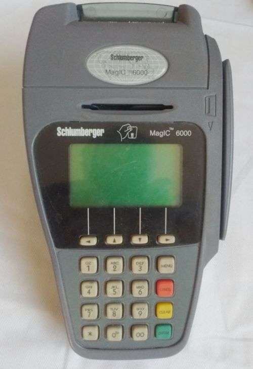 Schlumberger MagIC 6000 Wireless POS Terminal in working order