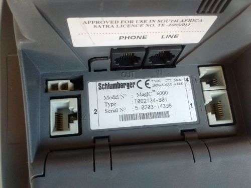 Schlumberger MagIC 6000 Wireless POS Terminal in working order