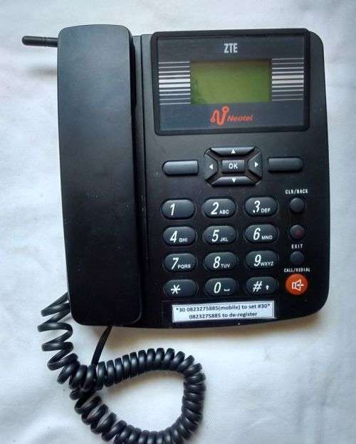 Neotel Cordless Landline Phone. BLACK. ZTEWP228