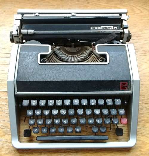 Antique Olivetti Typewriter. Display unit.