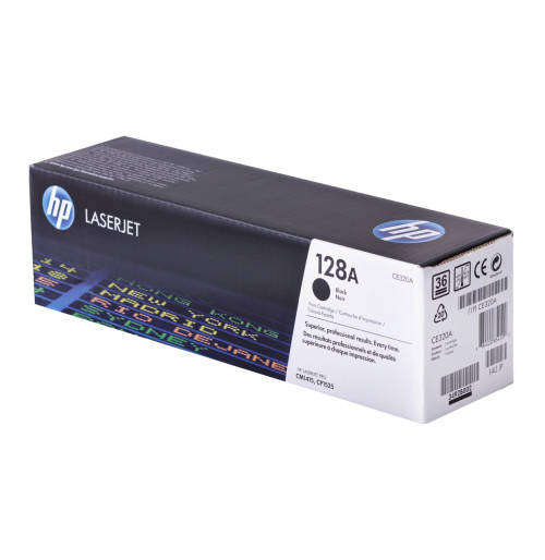 HP 128A Black LaserJet Toner Cartridge. Original HP Product