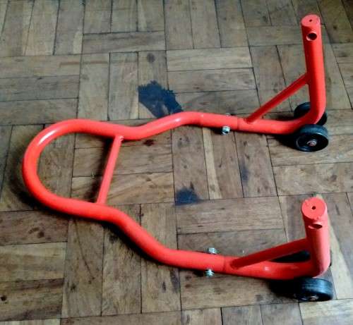 Rear Motorcycle Paddock Stand - Red - Heavy Duty