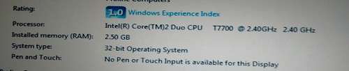 HP Compaq 8710w Mobile Workstation 17" Core 2 Duo. Win 7 2.6 GB RAM. 120 GB HDD | hdmi |