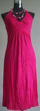 Lovely Cotton Summer Dress, Comes with Necklace