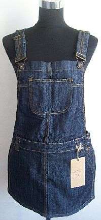 Denim Dungaree Dress. To Fit 36