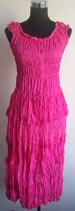 Lovely Crease Effect Dress .  To Fit Size 34/36