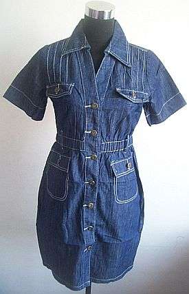 Denim Dress. To Fit Sizes 36. Starting Bid Reduced to Clear