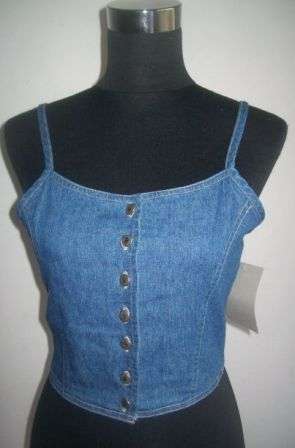 Strapy Denim Top. To Fit Size 36